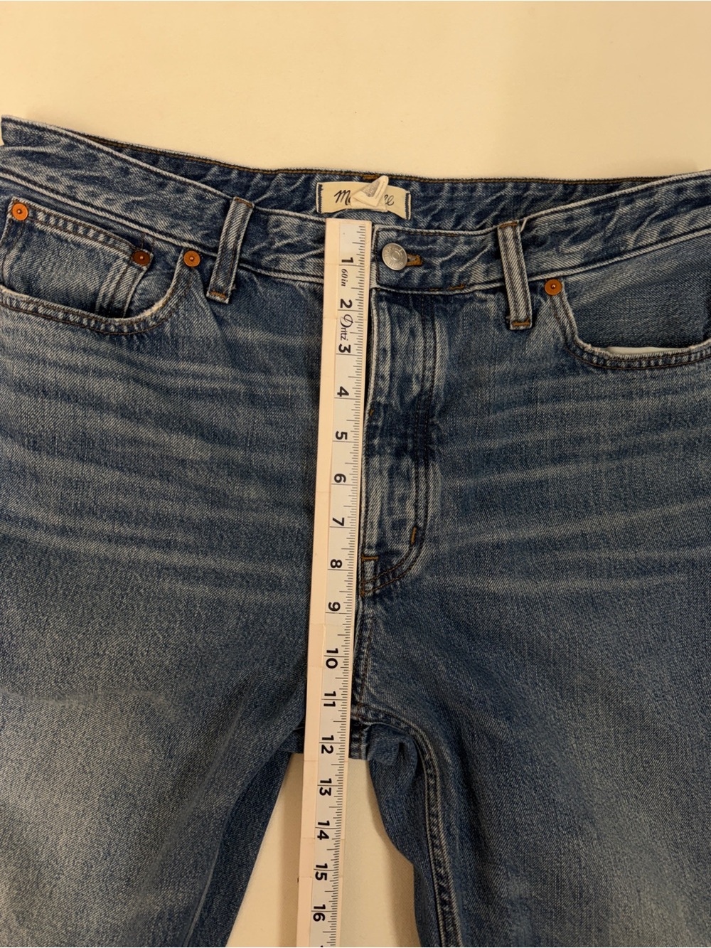 Madewell The Darted Barrel Leg Jeans Women's Sz 30 Cropped Blue Casual Capsule - Picture 8 of 8